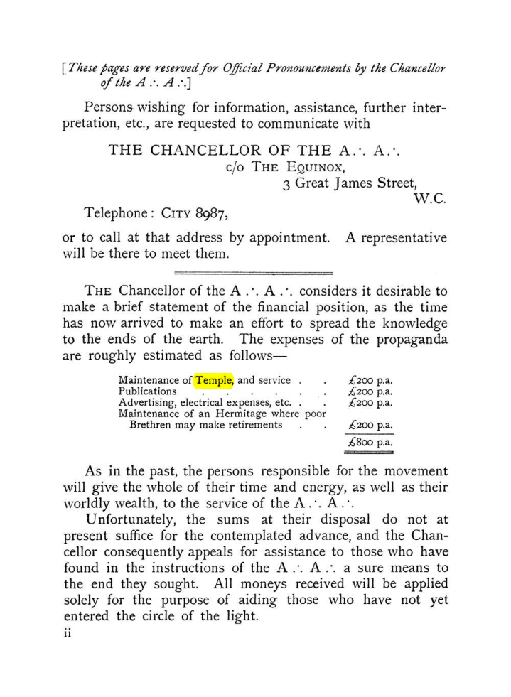 Original scan of The Equinox (Volume I, Number VIII), PDF page 8