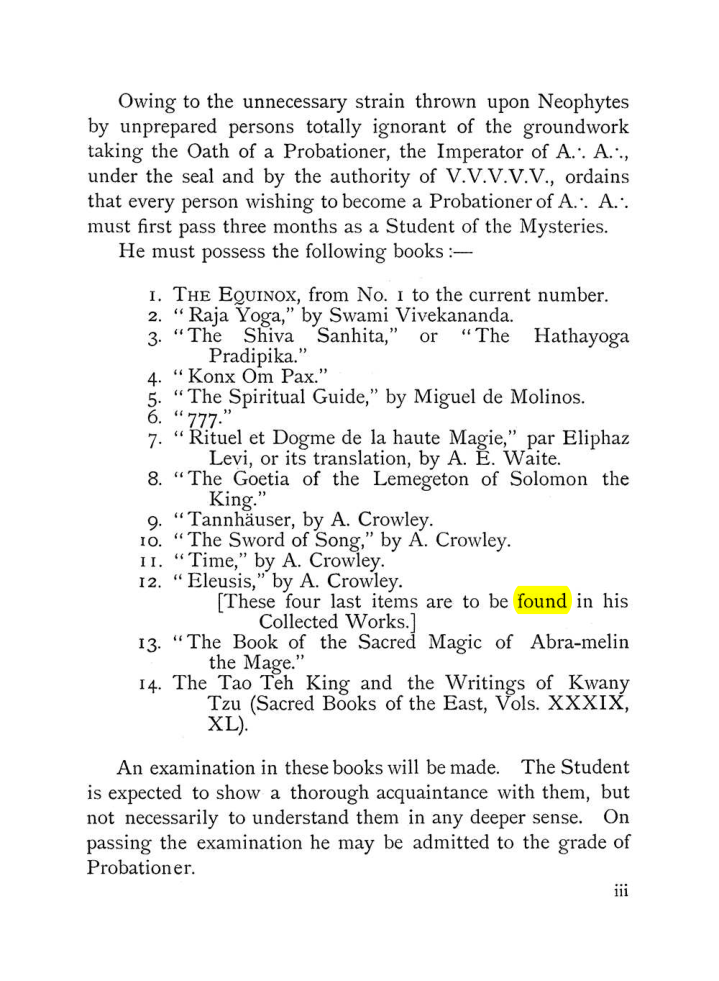 Original scan of The Equinox (Volume I, Number VIII), PDF page 9
