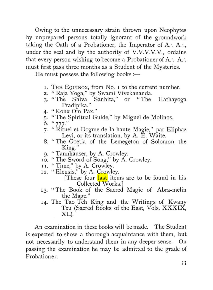 Original scan of The Equinox (Volume I, Number VIII), PDF page 9