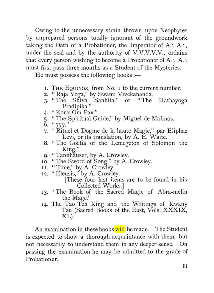Original scan of The Equinox (Volume I, Number VIII), PDF page 9