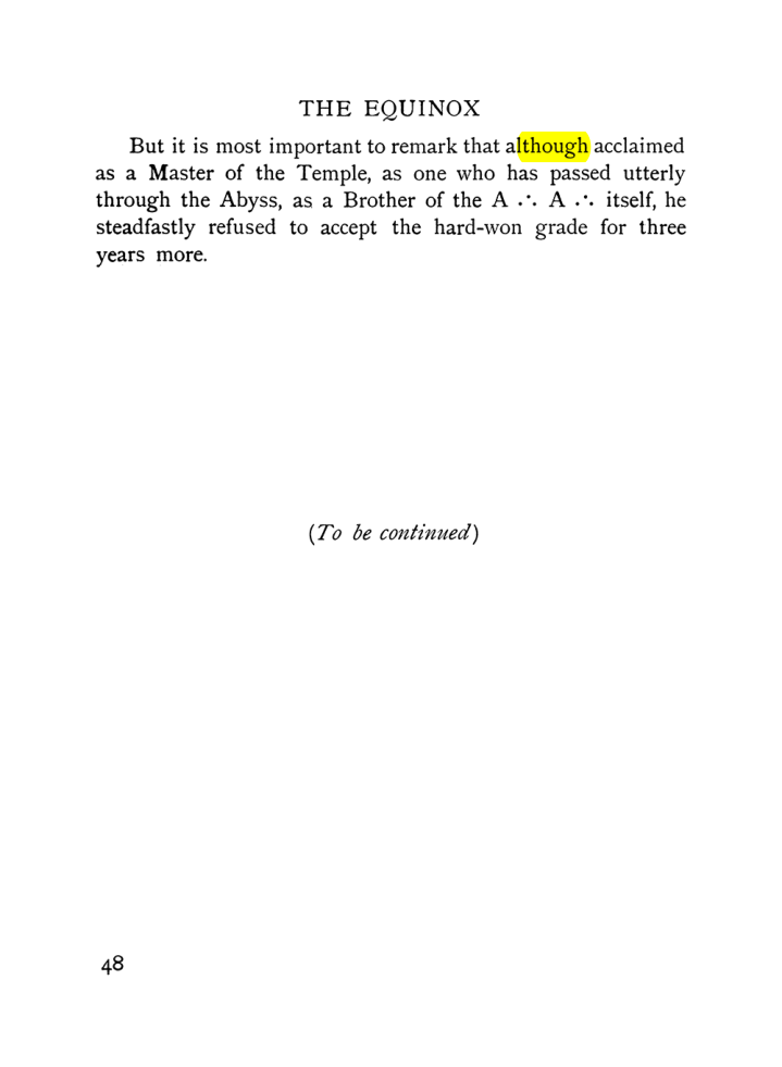 Original scan of The Equinox (Volume I, Number VIII), PDF page 90