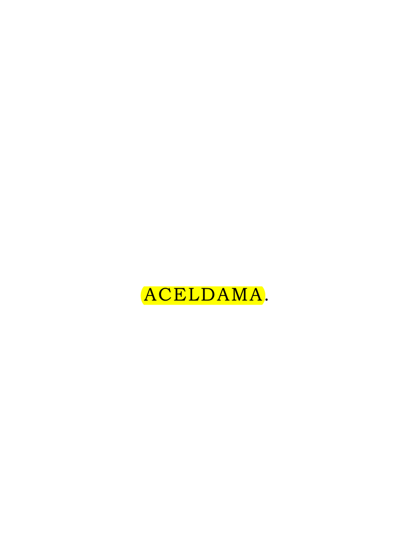 Original scan of Aceldama, PDF page 1
