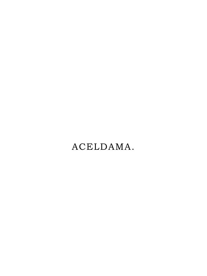 Original scan of Aceldama, PDF page 1