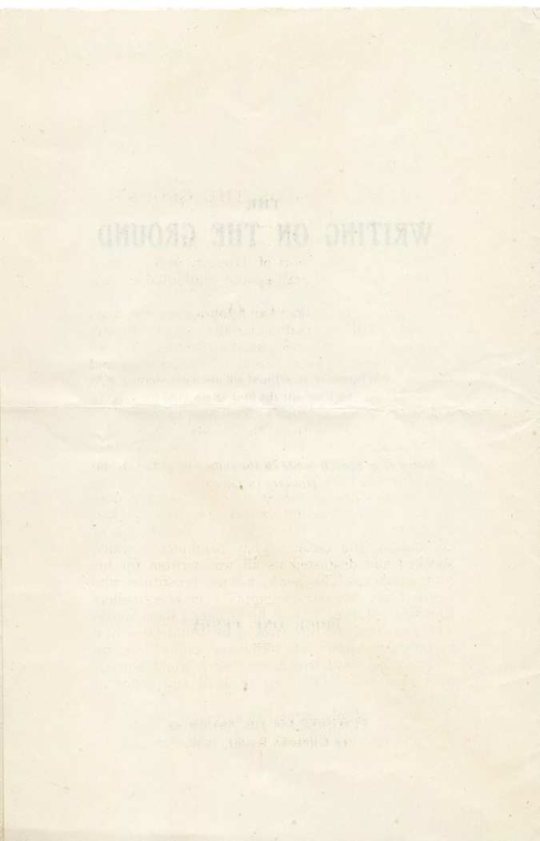 Original scan of The Writing On the Ground, PDF page 2