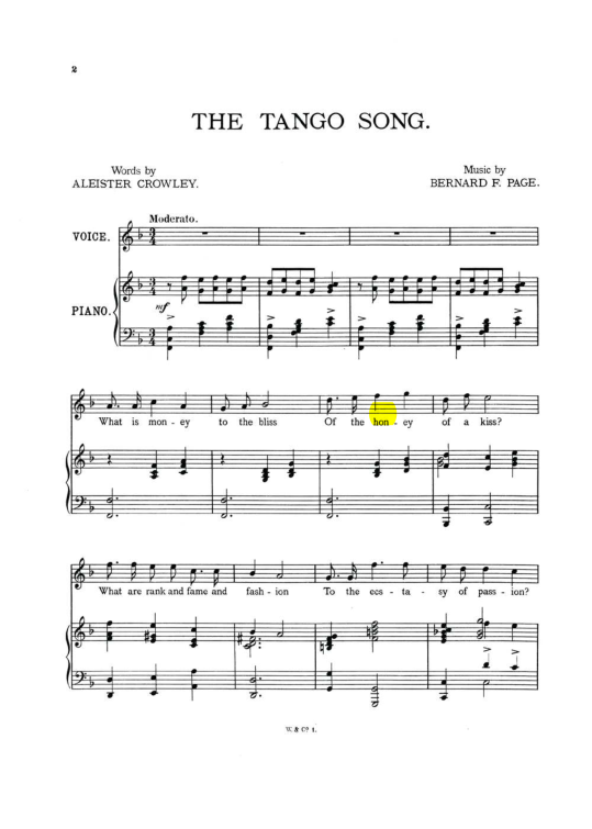 Original scan of The Tango Song, PDF page 2