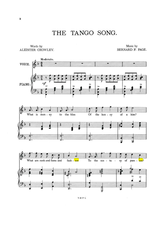 Original scan of The Tango Song, PDF page 2