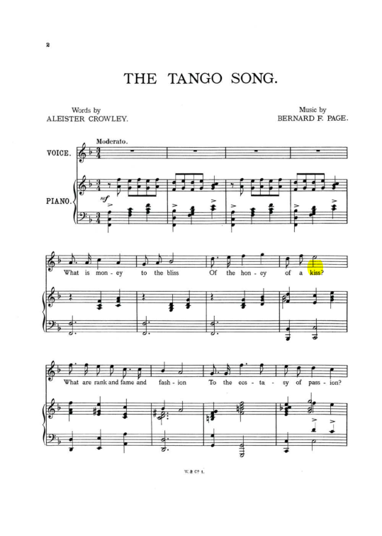 Original scan of The Tango Song, PDF page 2