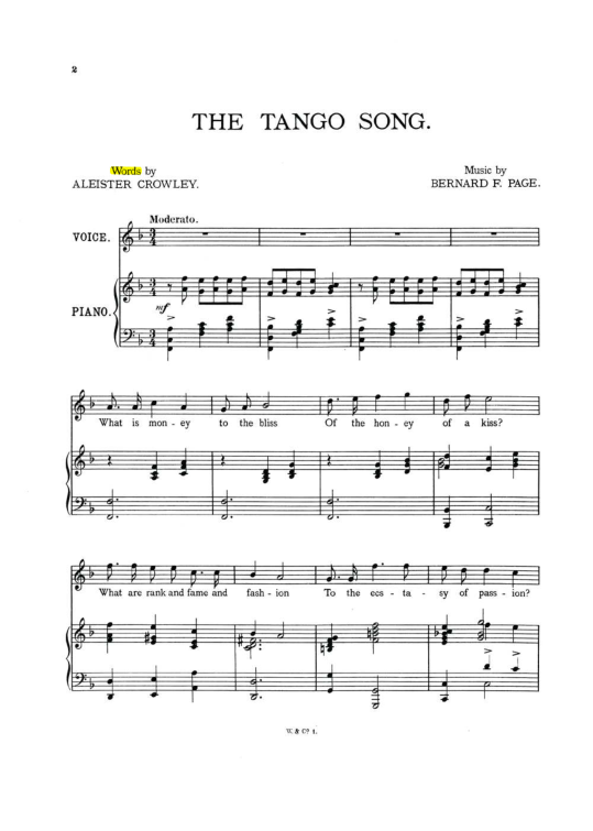 Original scan of The Tango Song, PDF page 2