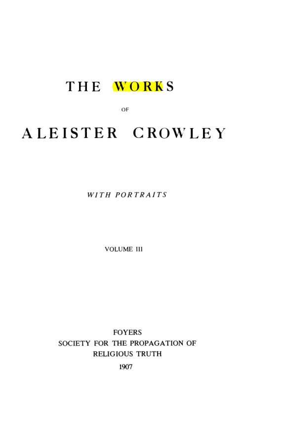 Original scan of Collected Works (Vol. III), PDF page 3