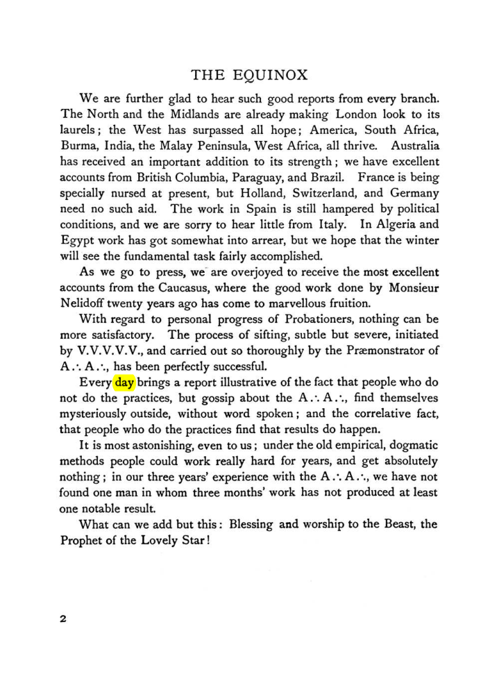 Original scan of The Equinox (Volume I, Number VI), PDF page 10