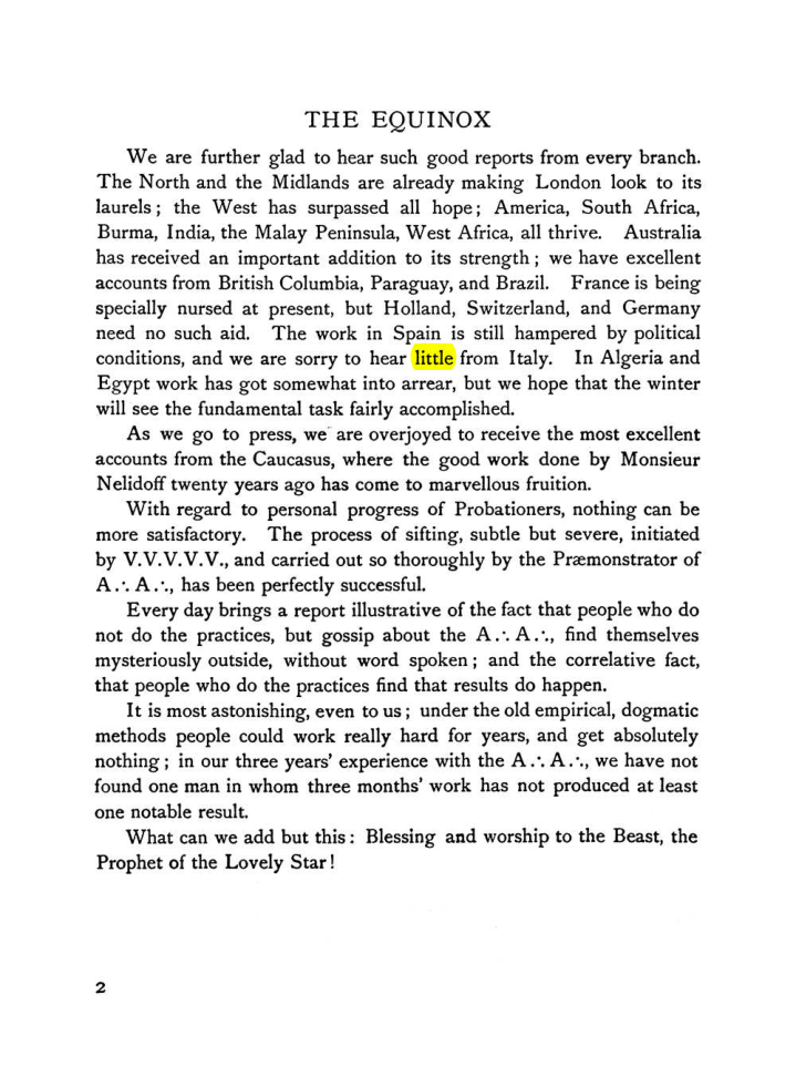 Original scan of The Equinox (Volume I, Number VI), PDF page 10