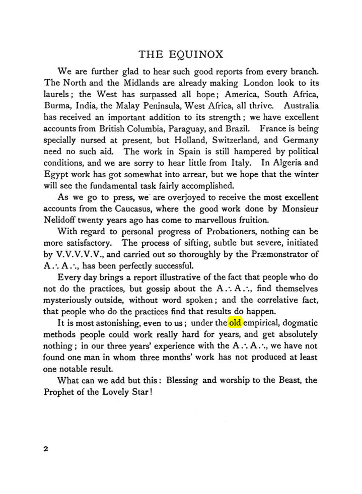 Original scan of The Equinox (Volume I, Number VI), PDF page 10