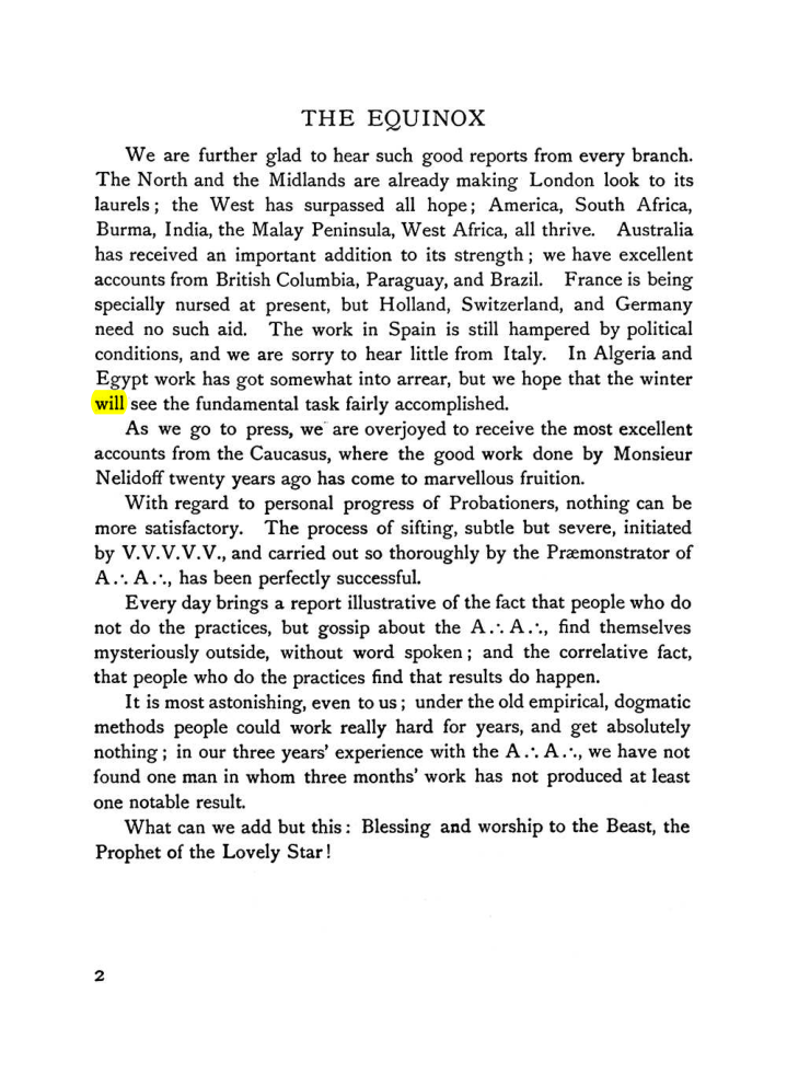 Original scan of The Equinox (Volume I, Number VI), PDF page 10