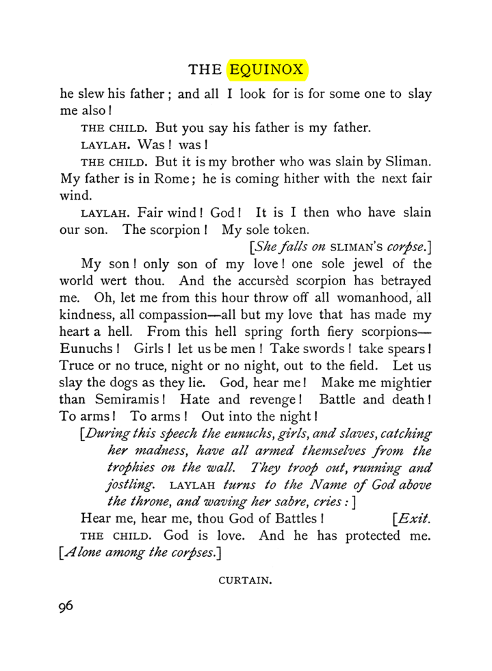 Original scan of The Equinox (Volume I, Number VI), PDF page 104