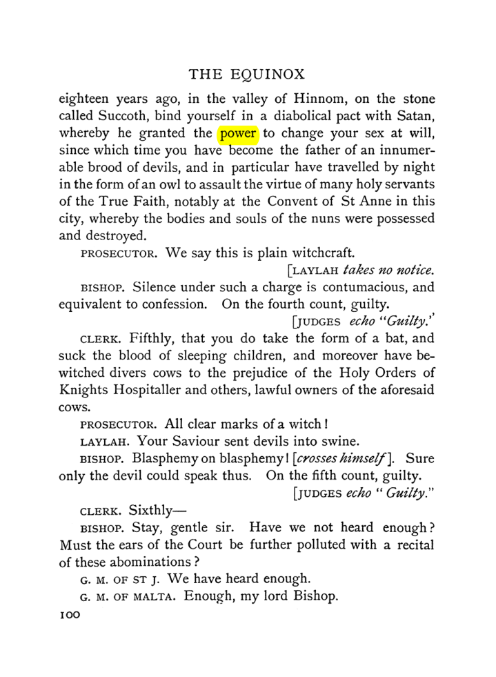 Original scan of The Equinox (Volume I, Number VI), PDF page 108