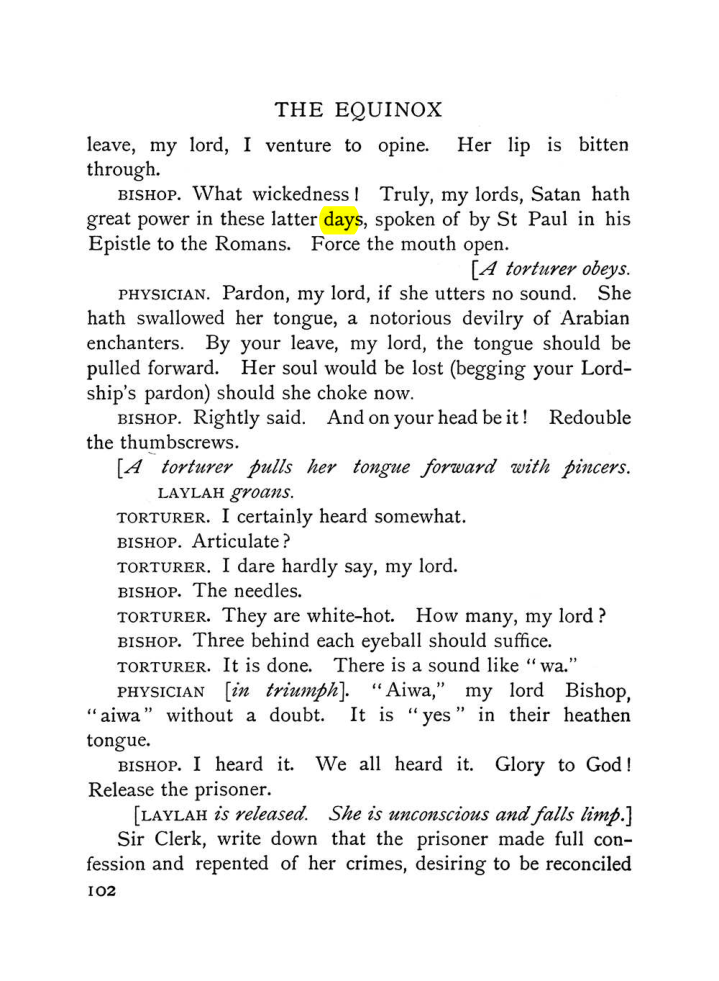 Original scan of The Equinox (Volume I, Number VI), PDF page 110