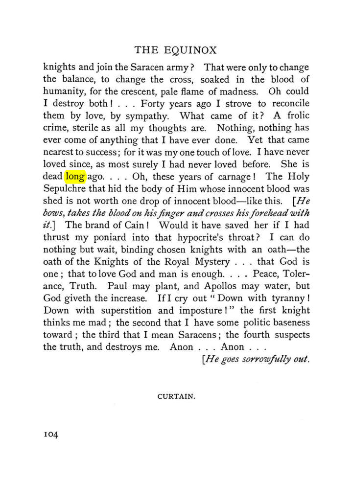Original scan of The Equinox (Volume I, Number VI), PDF page 112