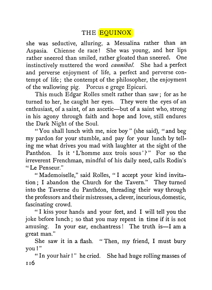 Original scan of The Equinox (Volume I, Number VI), PDF page 124