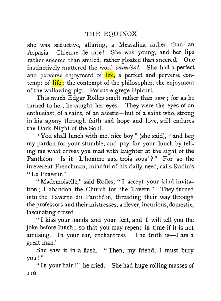 Original scan of The Equinox (Volume I, Number VI), PDF page 124