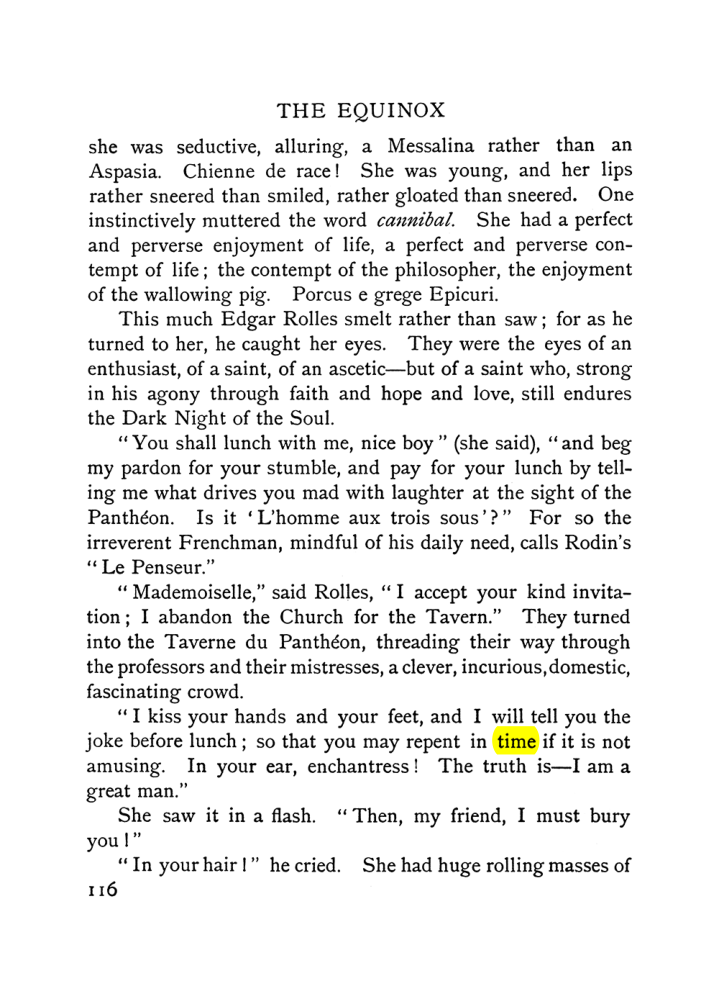 Original scan of The Equinox (Volume I, Number VI), PDF page 124