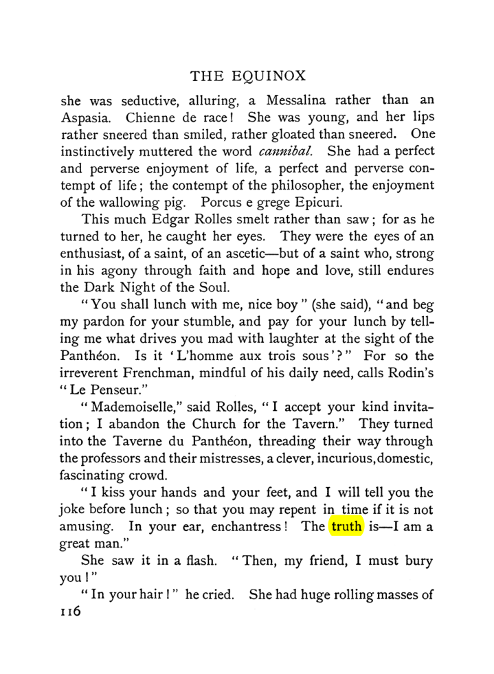 Original scan of The Equinox (Volume I, Number VI), PDF page 124