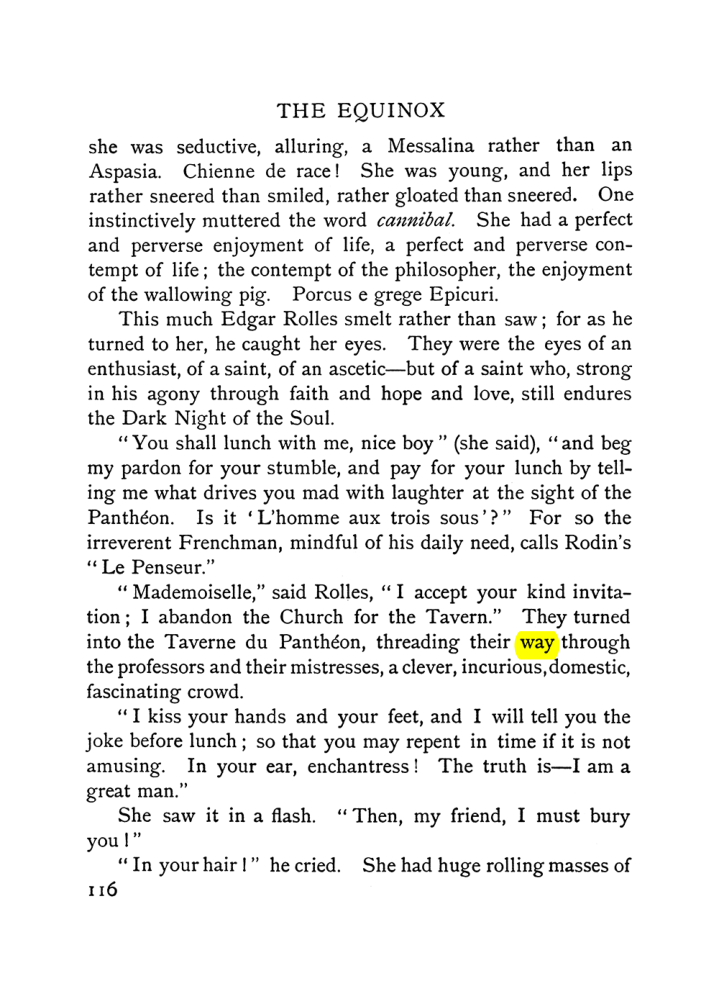 Original scan of The Equinox (Volume I, Number VI), PDF page 124