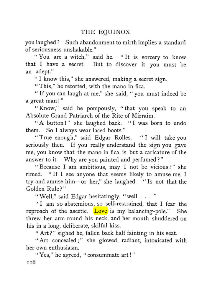 Original scan of The Equinox (Volume I, Number VI), PDF page 126