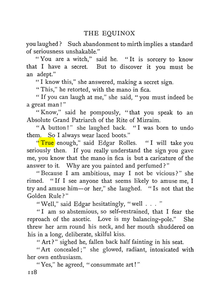 Original scan of The Equinox (Volume I, Number VI), PDF page 126