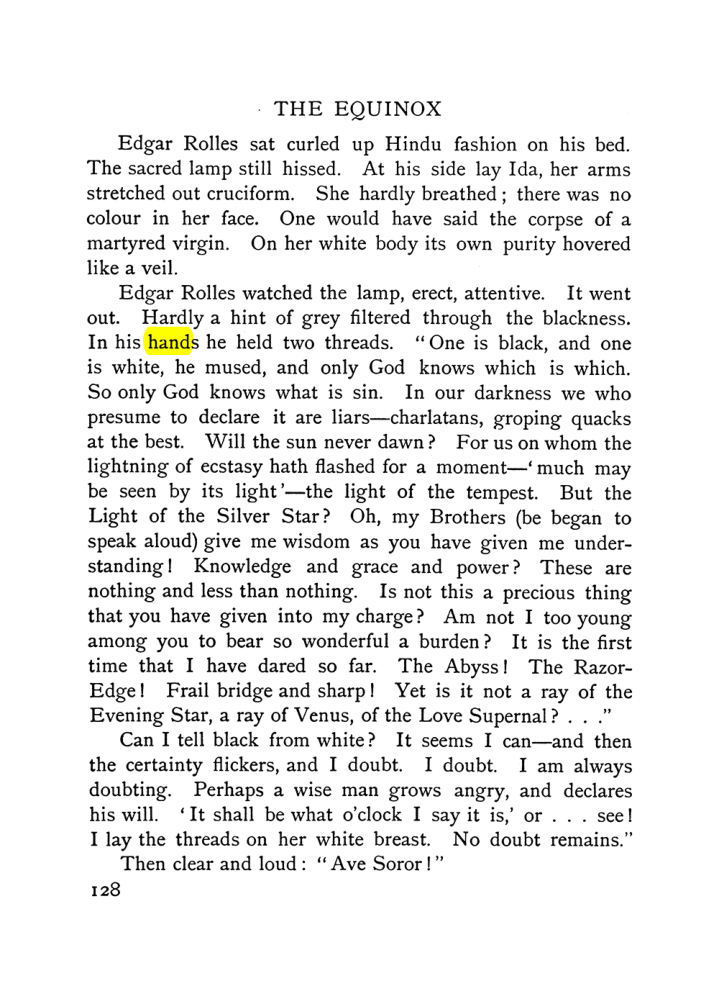 Original scan of The Equinox (Volume I, Number VI), PDF page 136