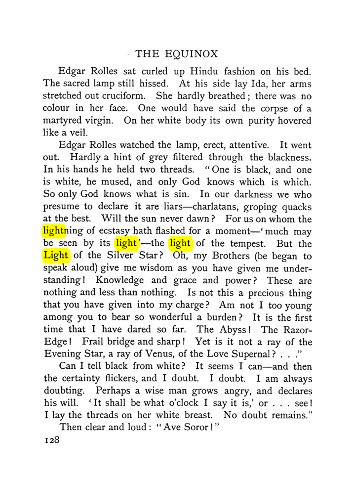 Original scan of The Equinox (Volume I, Number VI), PDF page 136