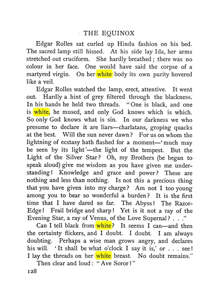 Original scan of The Equinox (Volume I, Number VI), PDF page 136