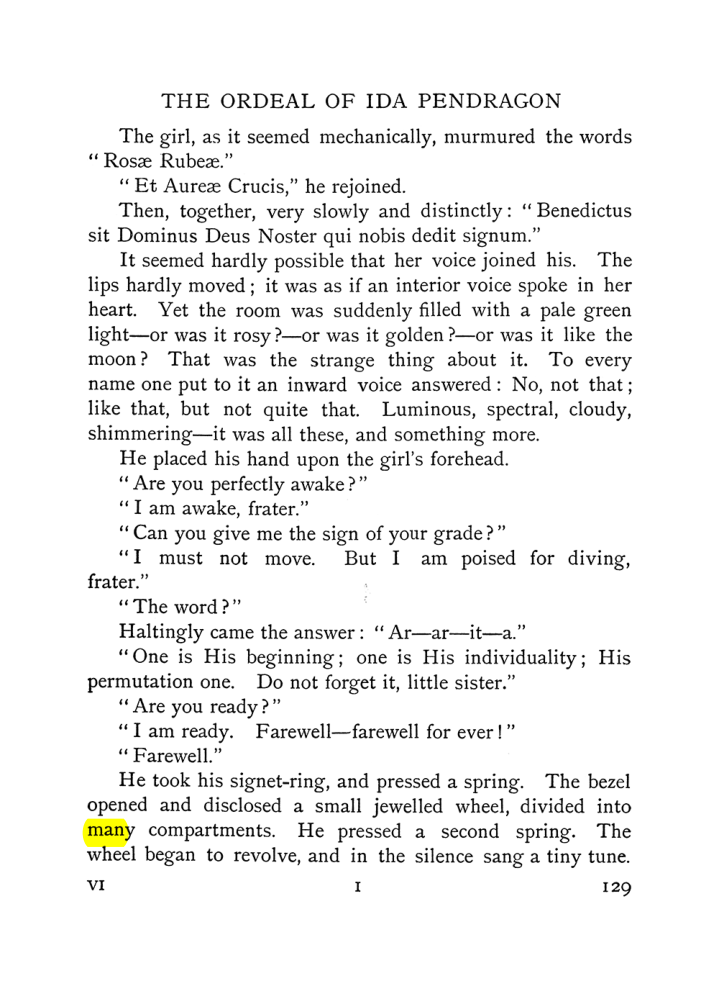 Original scan of The Equinox (Volume I, Number VI), PDF page 137