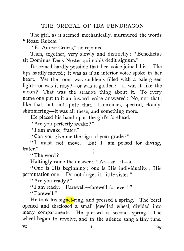 Original scan of The Equinox (Volume I, Number VI), PDF page 137