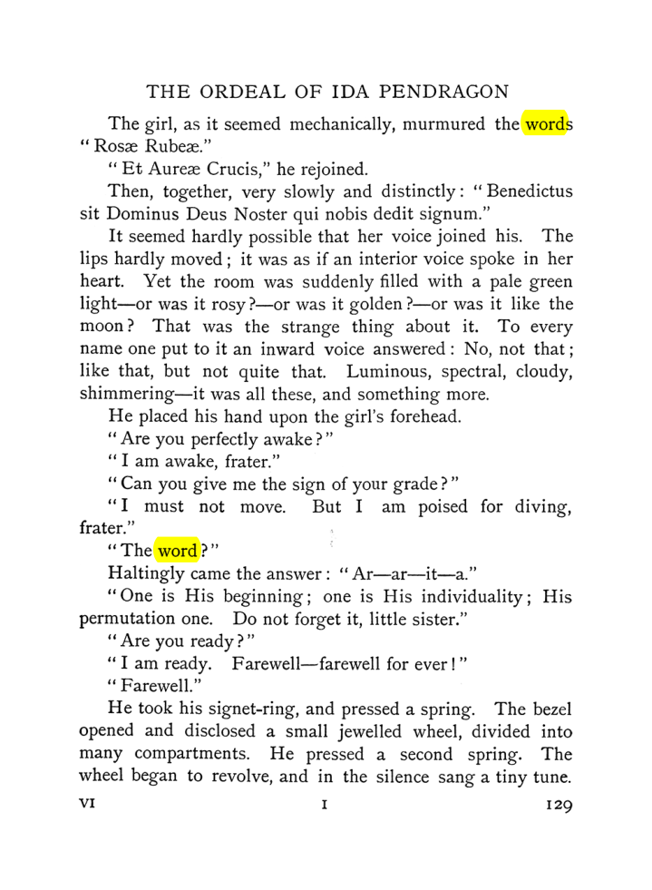 Original scan of The Equinox (Volume I, Number VI), PDF page 137