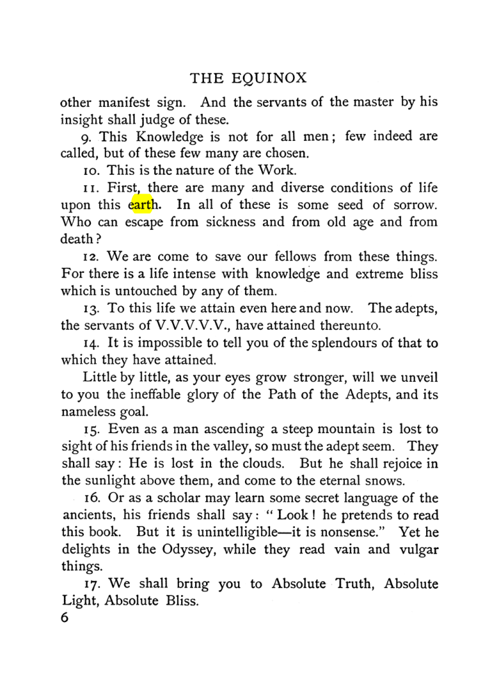 Original scan of The Equinox (Volume I, Number VI), PDF page 14