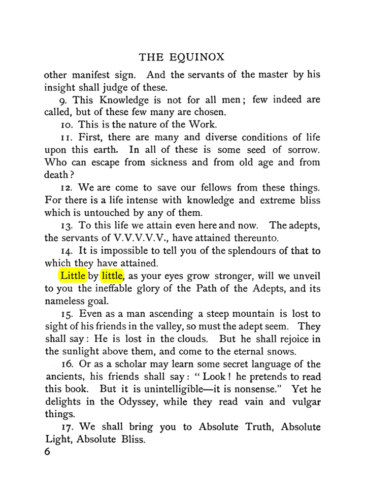 Original scan of The Equinox (Volume I, Number VI), PDF page 14