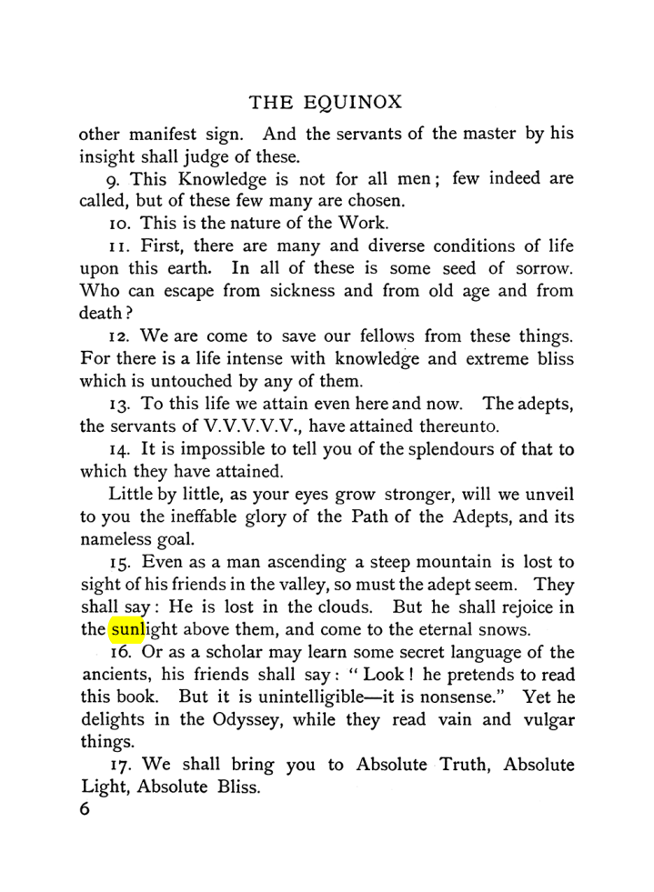Original scan of The Equinox (Volume I, Number VI), PDF page 14