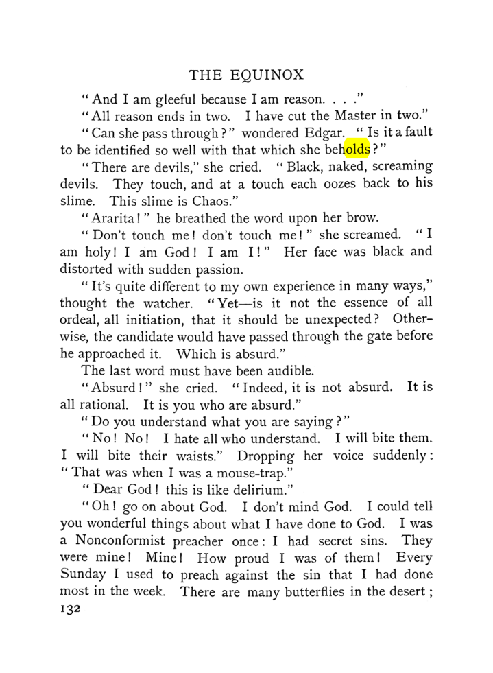 Original scan of The Equinox (Volume I, Number VI), PDF page 140