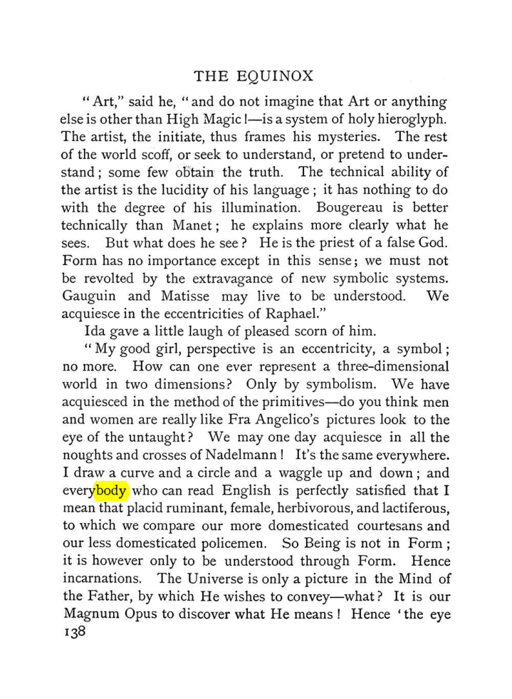 Original scan of The Equinox (Volume I, Number VI), PDF page 146