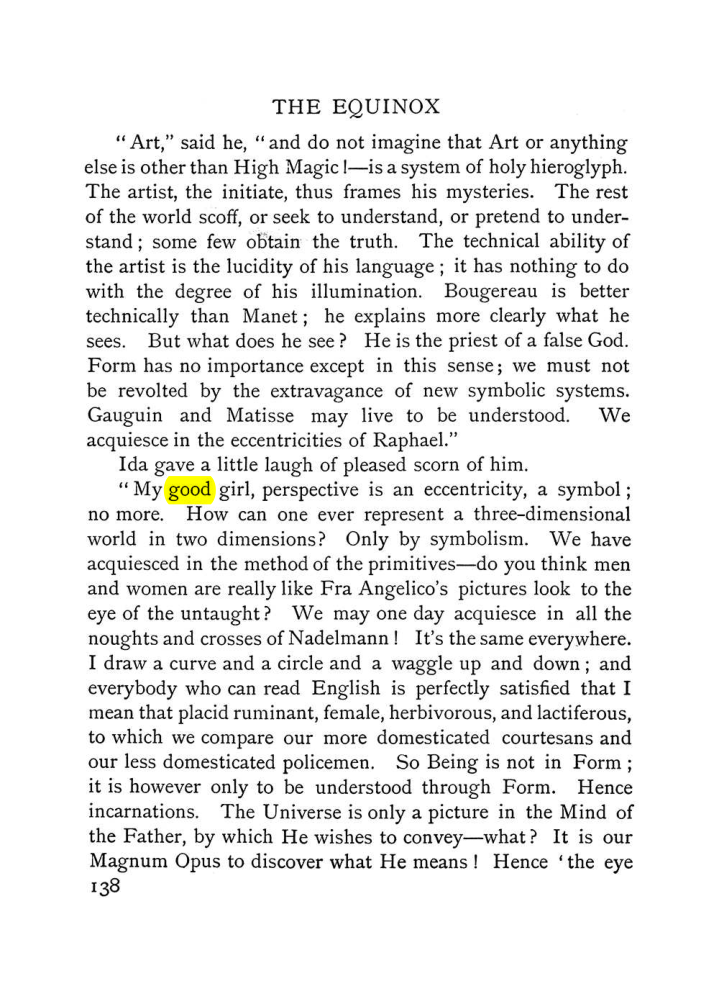 Original scan of The Equinox (Volume I, Number VI), PDF page 146