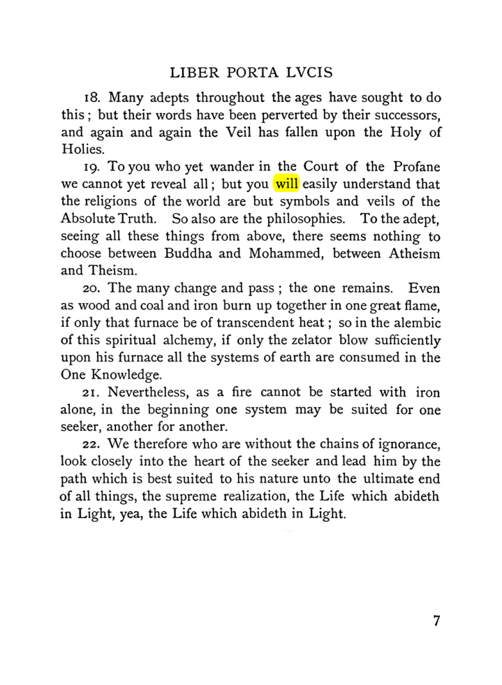 Original scan of The Equinox (Volume I, Number VI), PDF page 15