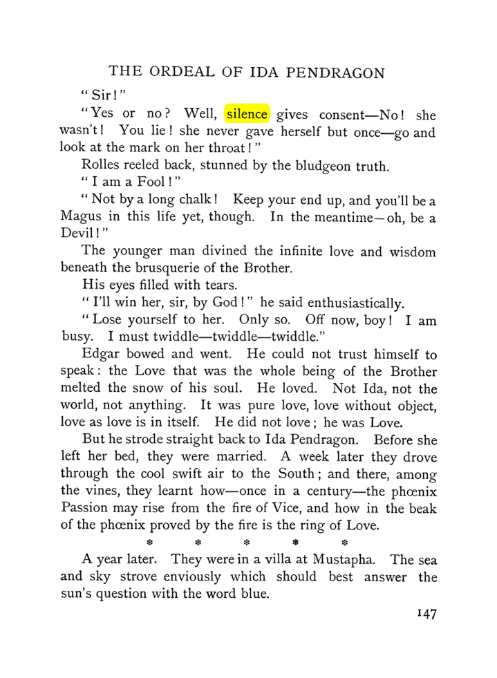 Original scan of The Equinox (Volume I, Number VI), PDF page 155