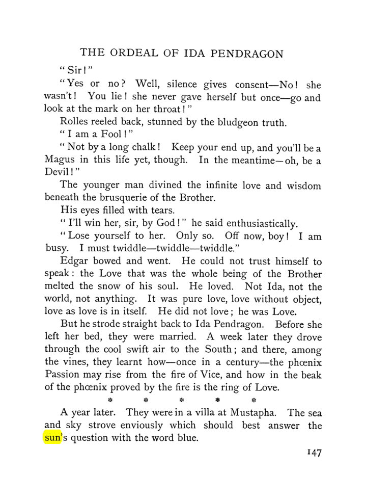 Original scan of The Equinox (Volume I, Number VI), PDF page 155