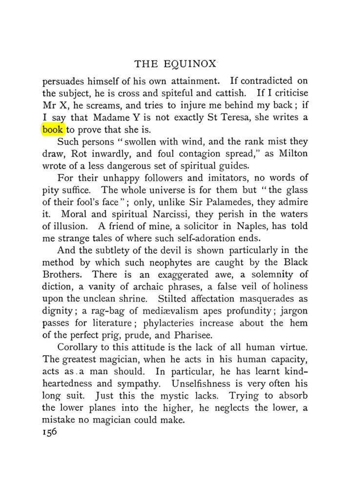 Original scan of The Equinox (Volume I, Number VI), PDF page 164