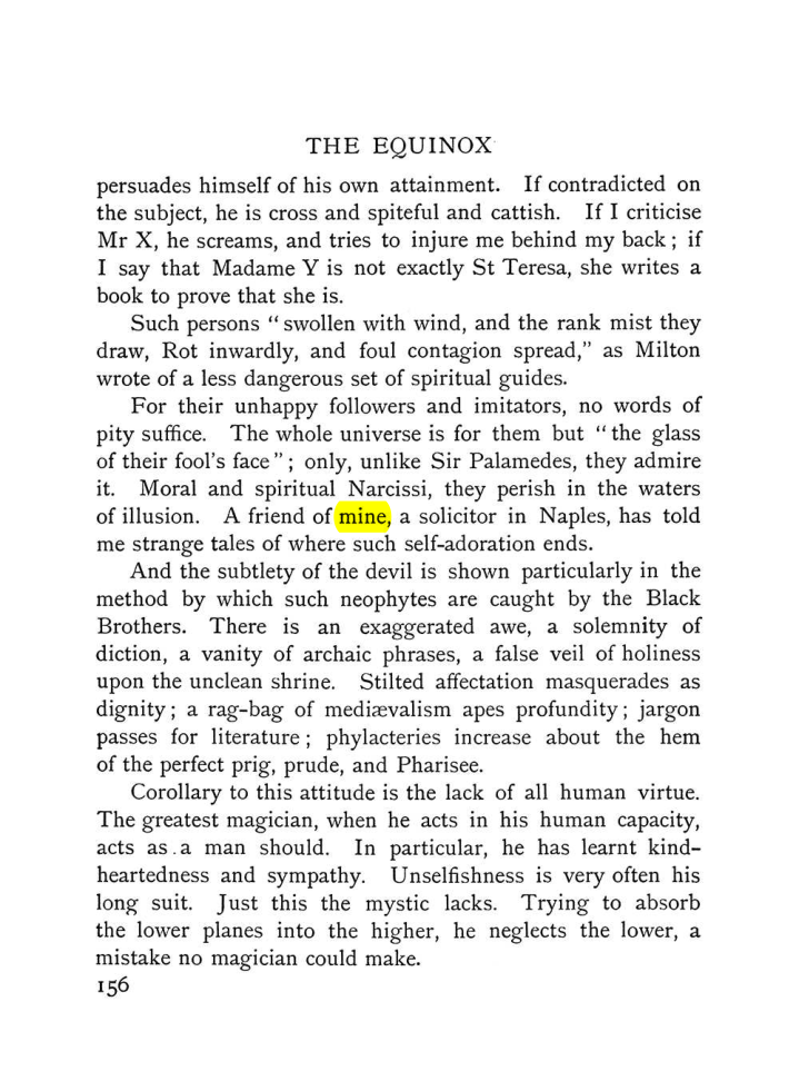 Original scan of The Equinox (Volume I, Number VI), PDF page 164