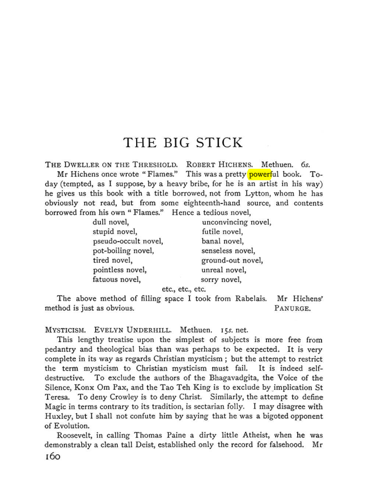 Original scan of The Equinox (Volume I, Number VI), PDF page 168