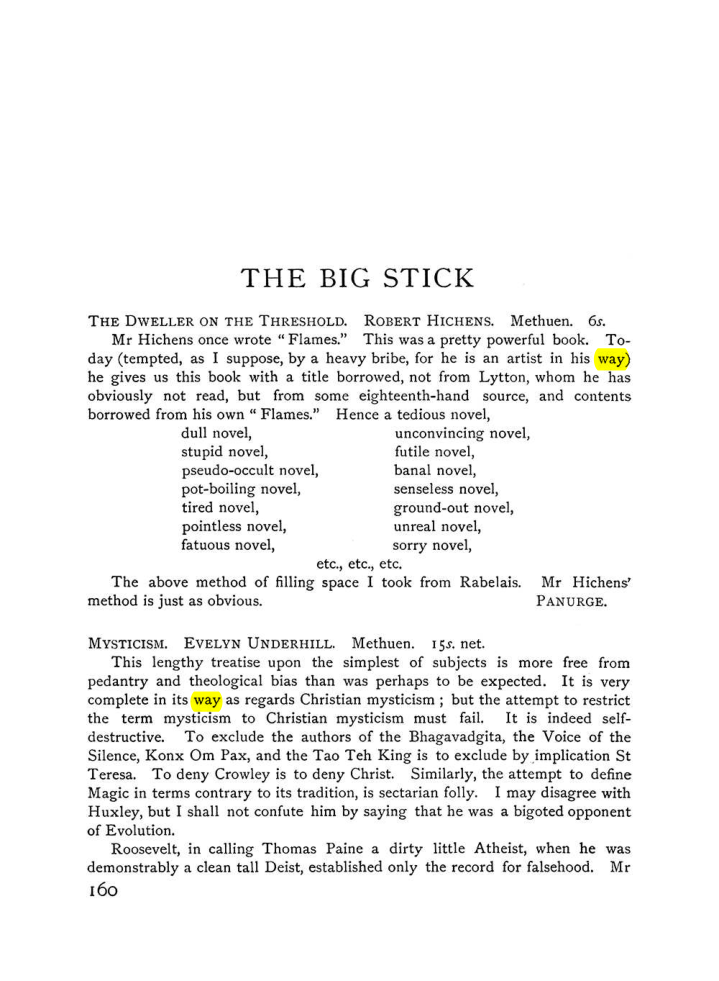 Original scan of The Equinox (Volume I, Number VI), PDF page 168