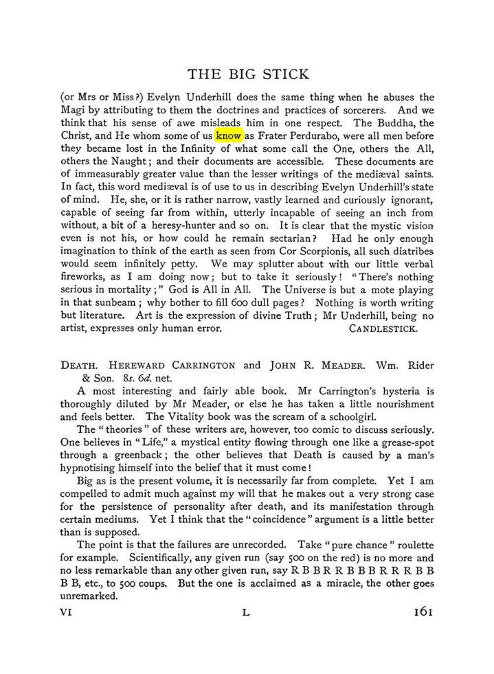 Original scan of The Equinox (Volume I, Number VI), PDF page 169