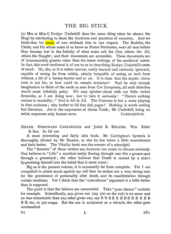 Original scan of The Equinox (Volume I, Number VI), PDF page 169