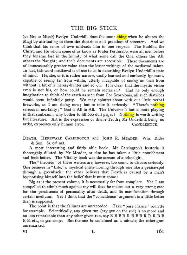 Original scan of The Equinox (Volume I, Number VI), PDF page 169